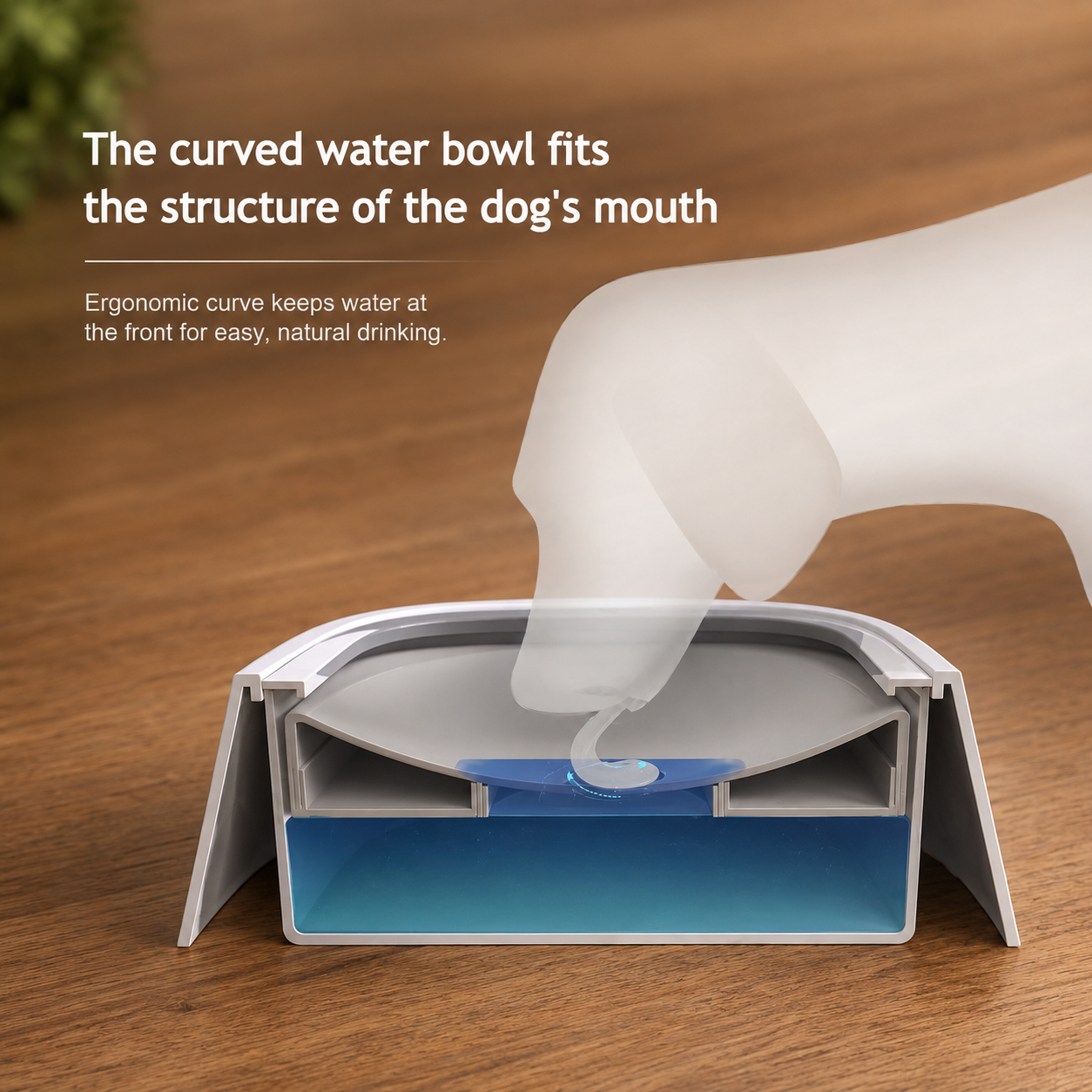 SplashGuard™ Floating Water Bowl – No-Spill, Non-Slip & Large Capacity