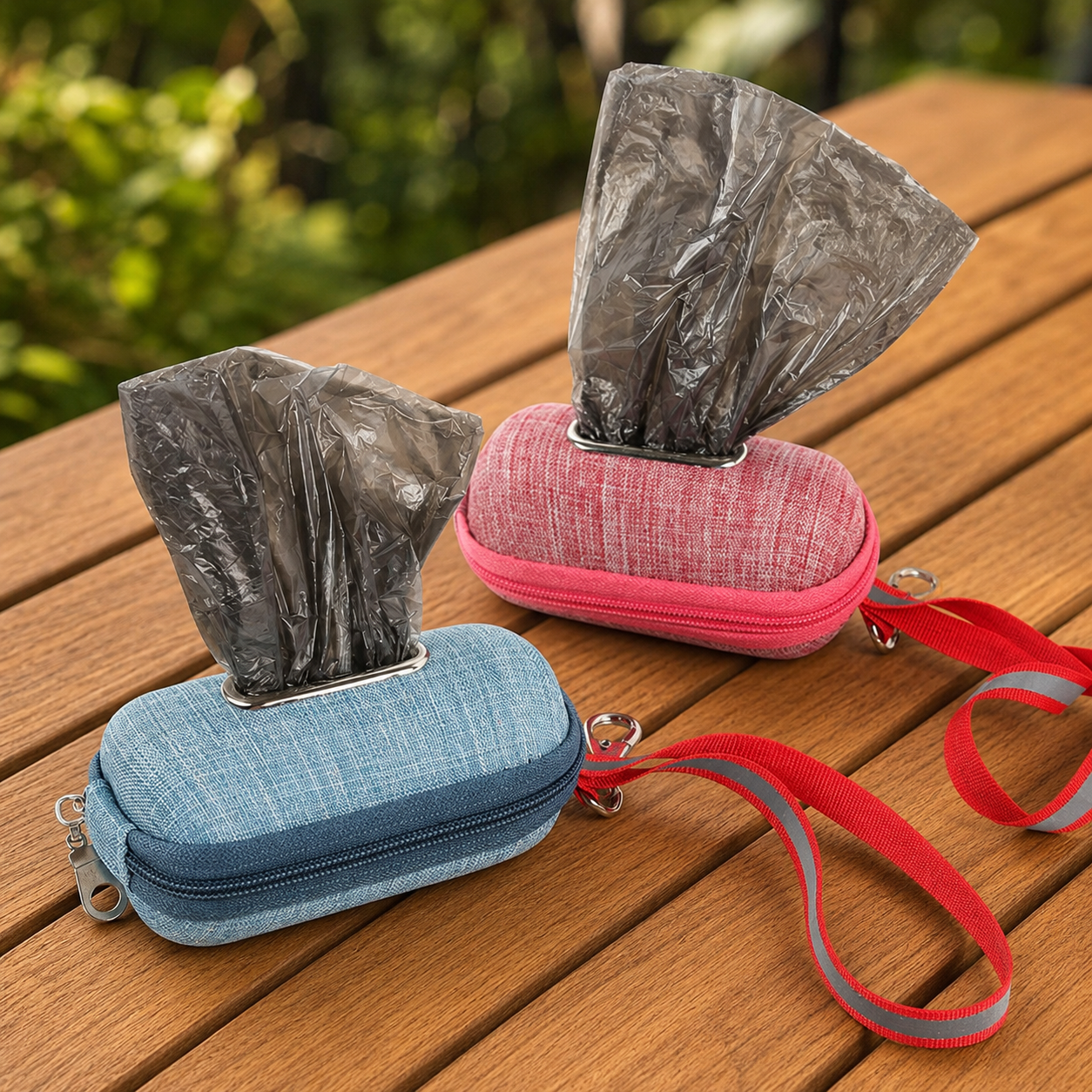 Portable Pet Dog Poop Bag Dispenser Pick-Up Bags Holder