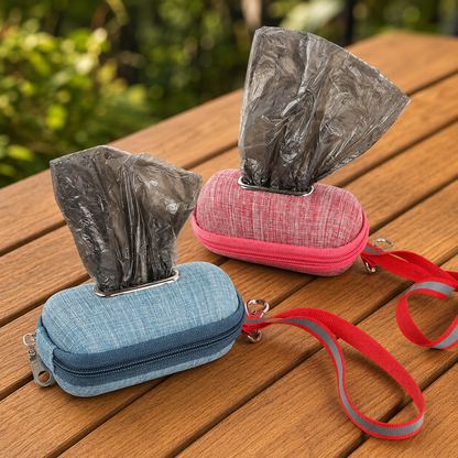 Portable Pet Dog Poop Bag Dispenser Pick-Up Bags Holder